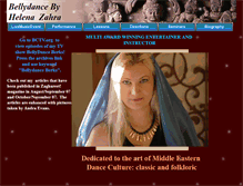 Tablet Screenshot of bellydancebyhelena.com